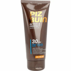 Sun Lotion Piz Buin Active & Protect SPF 30 (100 ml)-Piz Buin