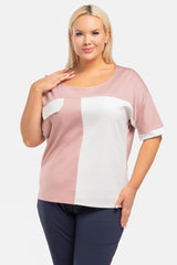 Plus size blouse model 193908 Karko Karko