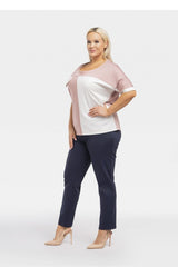 Plus size blouse model 193908 Karko Karko