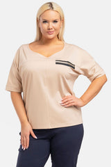 Plus size blouse model 193911 Karko Karko